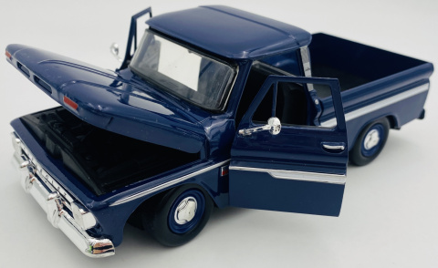 Chevy C10 Fleetside Pickup 1966 1:24 Motormax 73355 granatowy Chevy C10 Fleetside Pickup 1966 1:24 Motormax 73355 granatowy