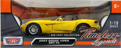Dodge Viper SRT-10 2003 model 1:18 Motormax 73137 Dodge Viper SRT-10 2003 model 1:18 Motormax 73137