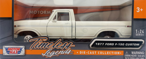 Ford F-150 Custom Pickup 1977 1:24 Motormax 79386 biały Ford F-150 Custom Pickup 1977 1:24 Motormax 79386 biały