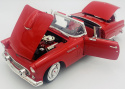 Ford Thunderbird convertible 1956 1:18 model Motormax 73173 czerwony