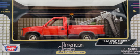 GMC Sierra GT pickup 1992 Tow Truck 1:24 Motormax 75348 GMC Sierra GT pickup 1992 Tow Truck 1:24 Motormax 75348