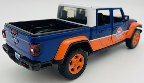 JEEP Gladiator Rubicon 2021 GULF model 1:27 Motormax 79663 JEEP Gladiator Rubicon 2021 GULF model 1:27 Motormax 79663