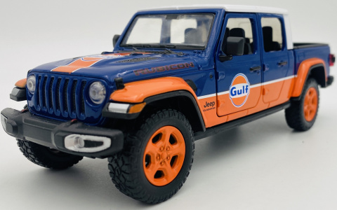 JEEP Gladiator Rubicon 2021 GULF model 1:27 Motormax 79663 JEEP Gladiator Rubicon 2021 GULF model 1:27 Motormax 79663