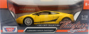 Lamborghini Gallardo Superleggera model 1:18 Motormax 73181 żółty Lamborghini Gallardo Superleggera model 1:18 Motormax 73181 żółty
