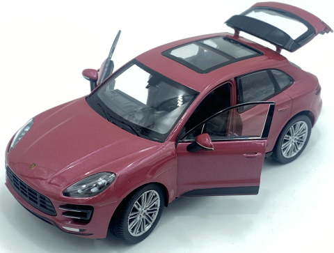 Porsche Macan Turbo Welly 24047 1:24 bordowy Porsche Macan Turbo Welly 24047 1:24 bordowy