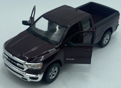 RAM 1500 Hemi 2019 Bighorn pickup model Welly 1:27 bordowy RAM 1500 Hemi 2019 Bighorn pickup model Welly 1:27 bordowy
