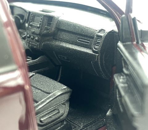 RAM 1500 Hemi 2019 Bighorn pickup model Welly 1:27 bordowy RAM 1500 Hemi 2019 Bighorn pickup model Welly 1:27 bordowy