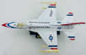 Samolot F-16 Fighting Falcon duży model podstawka METAL Motormax biały z uzbrojeniem