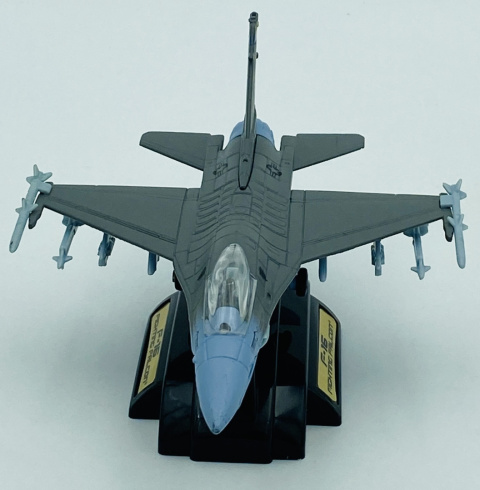 Samolot F-16 Fighting Falcon duży model podstawka METAL Motormax z uzbrojeniem Samolot F-16 Fighting Falcon duży model podstawka METAL Motormax z uzbrojeniem