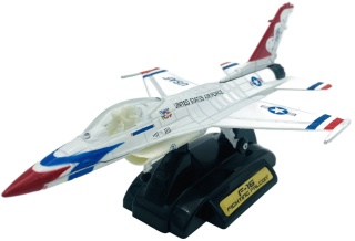 Samolot F-16 Fighting Falcon duży model podstawka METAL Motormax bez uzbrojenia