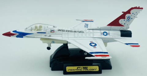 Samolot F-16 Fighting Falcon duży model podstawka METAL Motormax bez uzbrojenia Samolot F-16 Fighting Falcon duży model podstawka METAL Motormax bez uzbrojenia