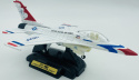 Samolot F-16 Fighting Falcon duży model podstawka METAL Motormax bez uzbrojenia