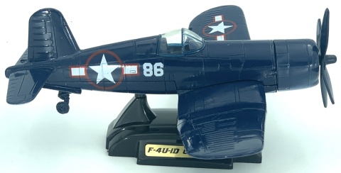 Samolot Vought F-4U 1D Corsair duży model podstawka METAL Motormax 76355 Samolot Vought F-4U 1D Corsair duży model podstawka METAL Motormax 76355