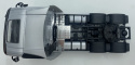 VOLVO FH 500 3 osiowy ciągnik siodłowy model WELLY metal 1:32 srebrny VOLVO FH 500 3 osiowy ciągnik siodłowy model WELLY metal 1:32 srebrny