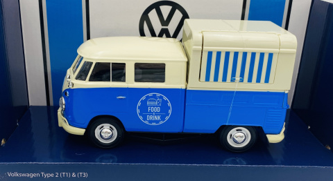 VW Type 2 T1 Food Truck model 1:24 Motormax 79576 VW Type 2 T1 Food Truck model 1:24 Motormax 79576