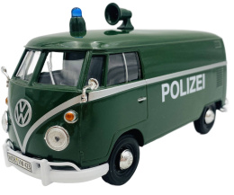 VW Type 2 T1 Polizei Policja niemiecka model 1:24 Motormax 79574