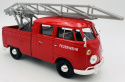 VW Type 2 T1 straż pożarna z drabiną model 1:24 Motormax 79584