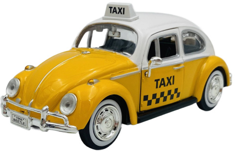 Volkswagen VW Beetle Taxi 1966 1:24 Motormax 79577 żółty Volkswagen VW Beetle Taxi 1966 1:24 Motormax 79577 żółty