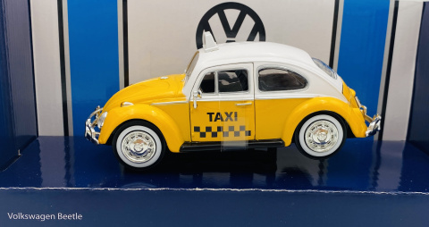 Volkswagen VW Beetle Taxi 1966 1:24 Motormax 79577 żółty Volkswagen VW Beetle Taxi 1966 1:24 Motormax 79577 żółty