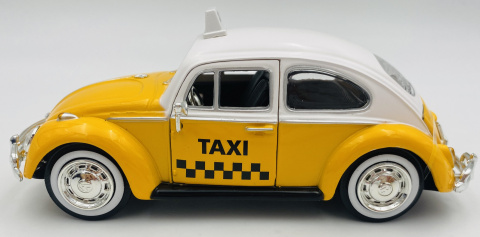 Volkswagen VW Beetle Taxi 1966 1:24 Motormax 79577 żółty Volkswagen VW Beetle Taxi 1966 1:24 Motormax 79577 żółty