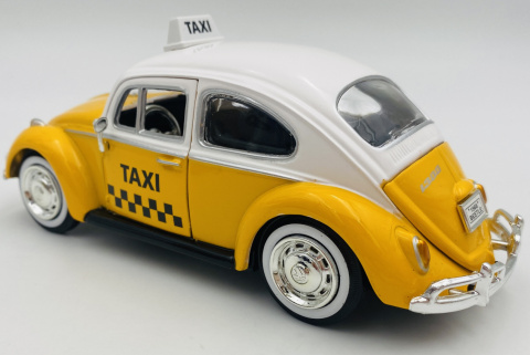Volkswagen VW Beetle Taxi 1966 1:24 Motormax 79577 żółty Volkswagen VW Beetle Taxi 1966 1:24 Motormax 79577 żółty