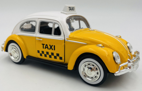 Volkswagen VW Beetle Taxi 1966 1:24 Motormax 79577 żółty Volkswagen VW Beetle Taxi 1966 1:24 Motormax 79577 żółty