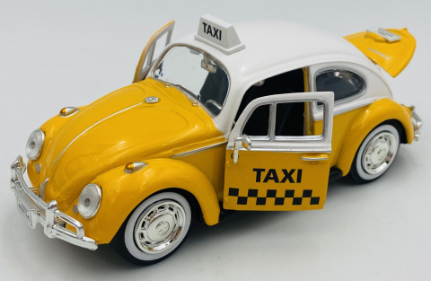 Volkswagen VW Beetle Taxi 1966 1:24 Motormax 79577 żółty Volkswagen VW Beetle Taxi 1966 1:24 Motormax 79577 żółty