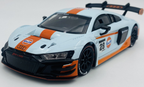 Audi R8 LMS GT3 GULF Livery model 1:24 Motormax 79667 Audi R8 LMS GT3 GULF Livery model 1:24 Motormax 79667