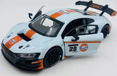 Audi R8 LMS GT3 GULF Livery model 1:24 Motormax 79667 Audi R8 LMS GT3 GULF Livery model 1:24 Motormax 79667