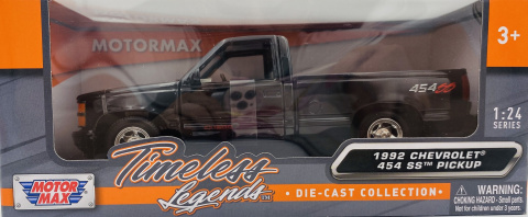 Chevrolet 454 SS Pickup 1:24 Motormax 73203 czarny Chevrolet 454 SS Pickup 1:24 Motormax 73203 czarny