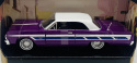 Chevrolet Impala 1964 1:24 Motormax 79021 fioletowy