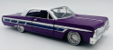 Chevrolet Impala 1964 1:24 Motormax 79021 fioletowy