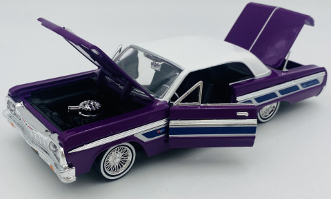 Chevrolet Impala 1964 1:24 Motormax 79021 fioletowy Chevrolet Impala 1964 1:24 Motormax 79021 fioletowy