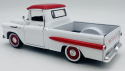 Chevy Apache Fleetside Pickup 1:24 Motormax 79311 biały - czerwony dach