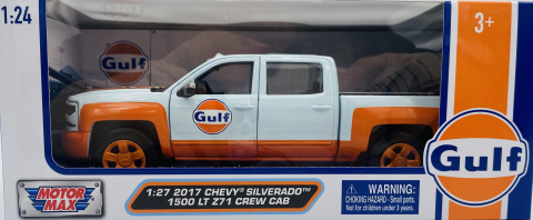 Chevy Silverado 1500 LT Z71 Crew Cab GULF Livery model 1:27 Motormax 79666 Chevy Silverado 1500 LT Z71 Crew Cab GULF Livery model 1:27 Motormax 79666