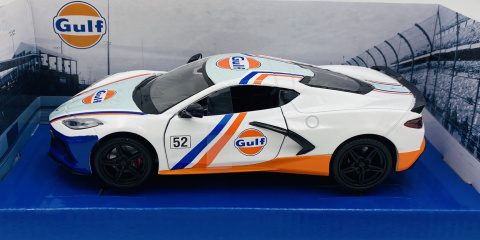 Corvette C8 2020 Gulf Livery model 1:24 Motormax 79664 Corvette C8 2020 Gulf Livery model 1:24 Motormax 79664