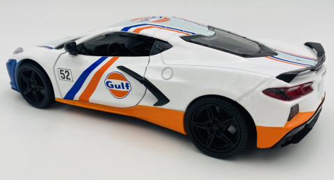 Corvette C8 2020 Gulf Livery model 1:24 Motormax 79664 Corvette C8 2020 Gulf Livery model 1:24 Motormax 79664