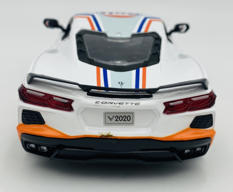 Corvette C8 2020 Gulf Livery model 1:24 Motormax 79664 Corvette C8 2020 Gulf Livery model 1:24 Motormax 79664