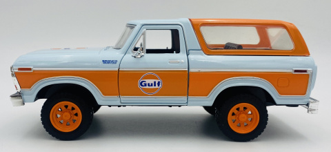 Ford Bronco 1978 GULF 1:24 Motormax 79662 Ford Bronco 1978 GULF 1:24 Motormax 79662