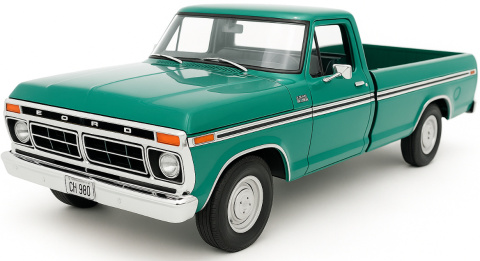 Ford F-150 Custom Pickup 1977 1:24 Motormax 79386 zielony Ford F-150 Custom Pickup 1977 1:24 Motormax 79386 zielony