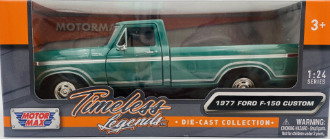 Ford F-150 Custom Pickup 1977 1:24 Motormax 79386 zielony Ford F-150 Custom Pickup 1977 1:24 Motormax 79386 zielony