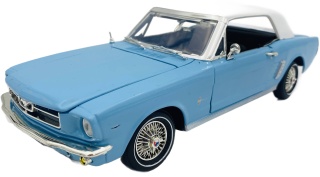 Ford Mustang 1/2 1964 hard top Bond Thunderball model 1:18 Motormax 79834