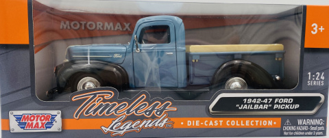 Ford Pickup Jailbar 1942-1947 1:24 Motormax 79388 Ford Pickup Jailbar 1942-1947 1:24 Motormax 79388