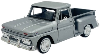 GMC C1000 Fenderside 1966 Pickup 1:24 Motormax 79379 srebrny