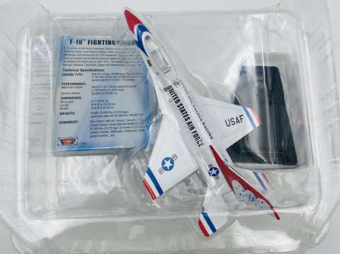 General Dynamics F-16 Fighting Falcon model podstawka METAL Motormax General Dynamics F-16 Fighting Falcon model podstawka METAL Motormax