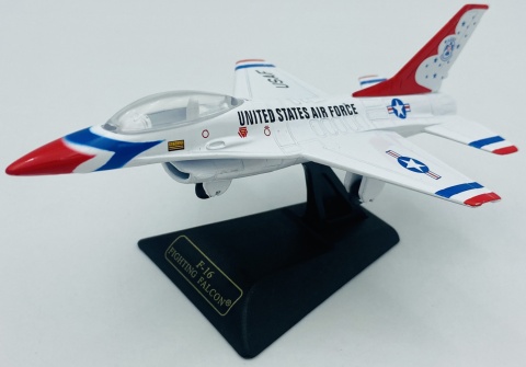 General Dynamics F-16 Fighting Falcon model podstawka METAL Motormax General Dynamics F-16 Fighting Falcon model podstawka METAL Motormax