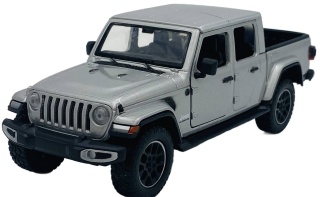 Jeep GLADIATOR Overland 2021 1:27 Motormax 79365 srebrny