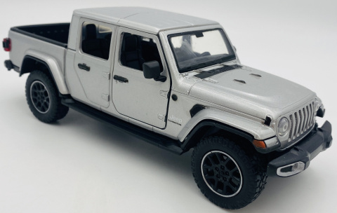 Jeep GLADIATOR Overland 2021 1:27 Motormax 79365 srebrny Jeep GLADIATOR Overland 2021 1:27 Motormax 79365 srebrny
