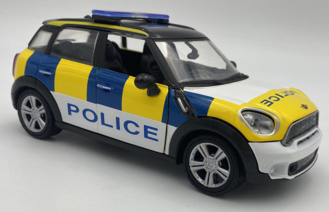 MINI Cooper S Countryman Police Policja model 1:24 Motormax 79751 MINI Cooper S Countryman Police Policja model 1:24 Motormax 79751
