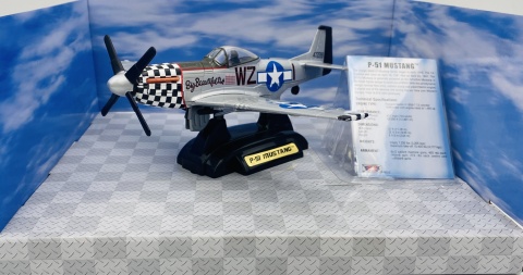 North American P-51 Mustang duży model METAL podstawka Motormax 76370 1:48 North American P-51 Mustang duży model METAL podstawka Motormax 76370 1:48